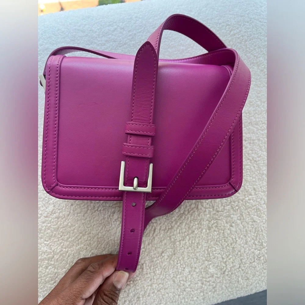Saint Laurent Calfskin Solferino Fuschia Limited Edition Purse - Picture 7 of 15